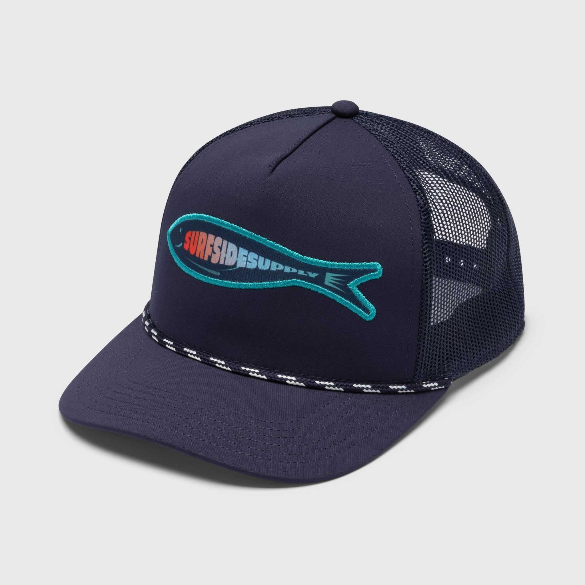 Bait Fishing Trucker Hat - Navy Blazer - Surfside Supply Co.
