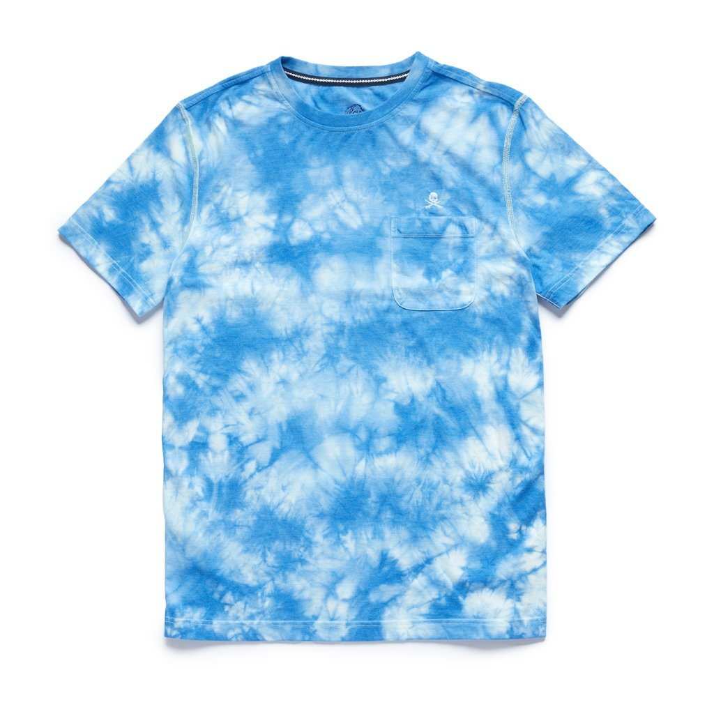 Victorious Men's Air Brush Car Tie Dye T-Shirt TS7429 - Blue