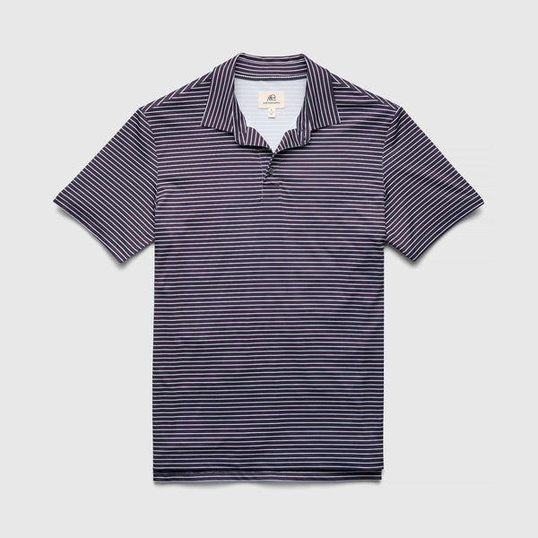 Navy striped polo shirt hotsell