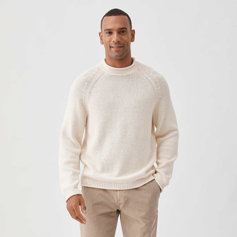 Stu Raglan Rollneck Sweater - Jet Stream