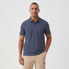 Gary Performance Polo - Navy Stripe