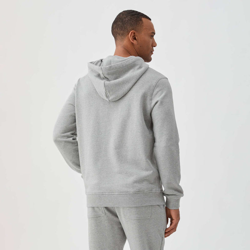 Marine French Terry Hoodie - Heather Grey