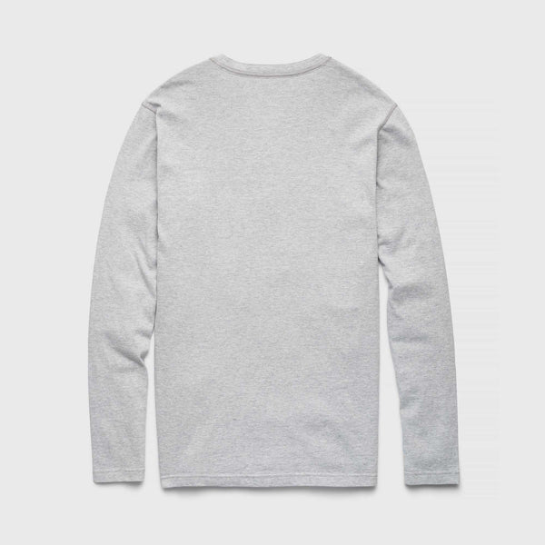 Sean Sueded Jersey Henley - Heather Grey