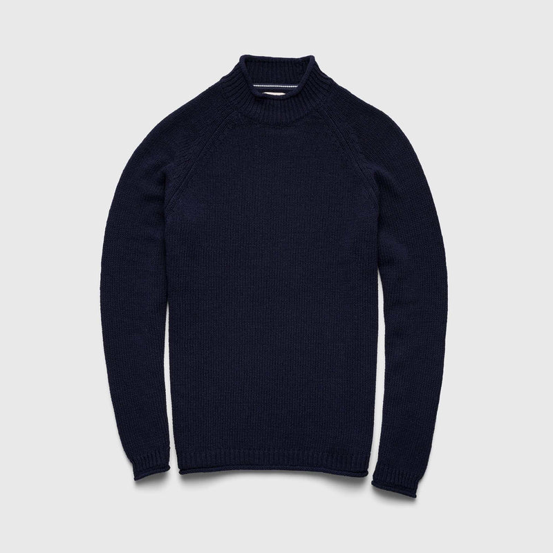 Mens Stu Raglan Rollneck Sweater Navy Surfside Supply Co. Large Navy