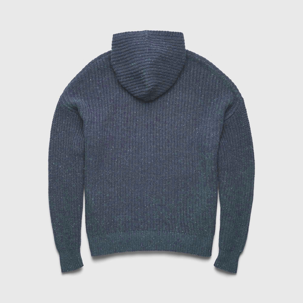 Stan Knit Hooded Sweater - Navy Heather