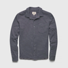 Brian Fleece Stripe Shirt - Navy Blazer