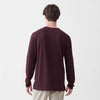 Sean Ultra Soft Classic Henley - Cabernet Heather