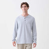 Sean Ultra Soft Classic Henley - Heather Grey