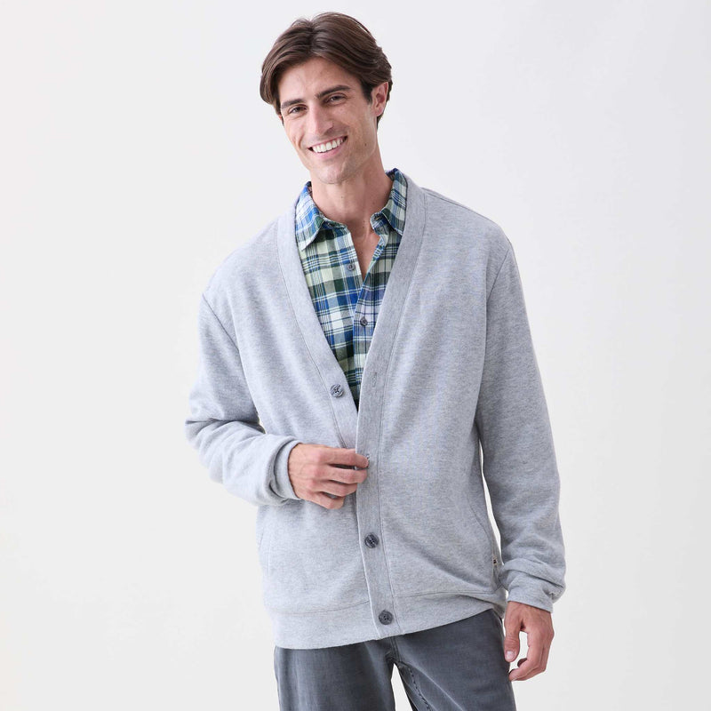 James Sweater Fleece Cardigan Grey Heather Surfside Supply Co. Surfside Supply Co