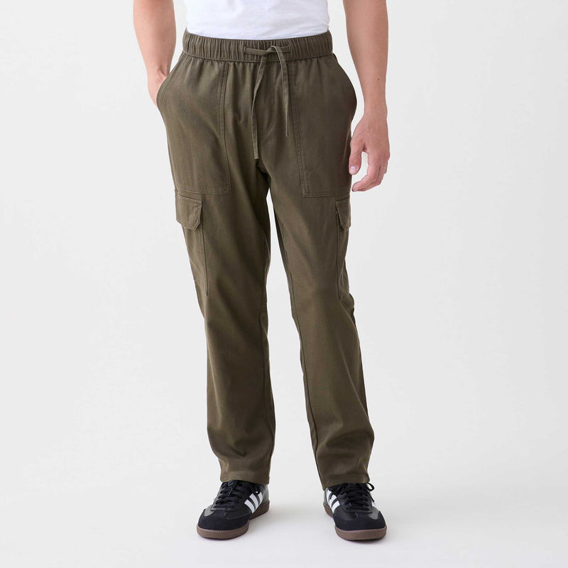 Travis Twill Pull-on Utility Pant - Green Grape Leaf