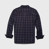 Brian Brushed Plaid Shirt - Navy Plaid