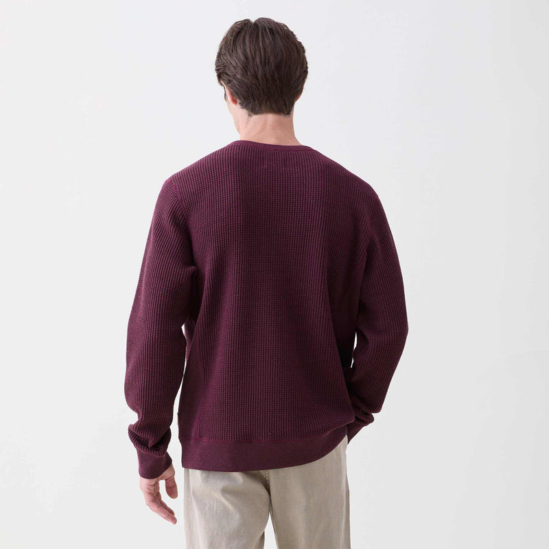 Butch Thermal Crewneck - Cabernet Heather