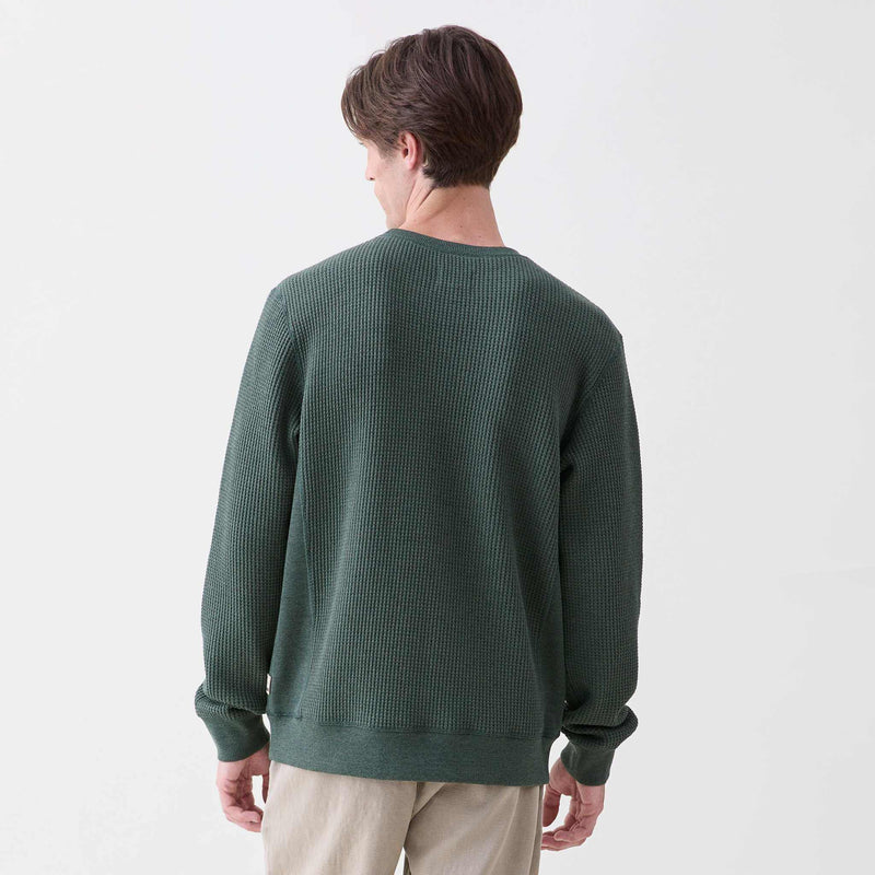 Butch Thermal Crewneck - Green Heather