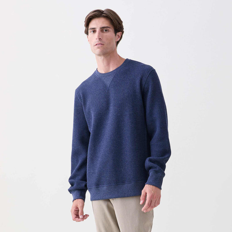 Butch Thermal Crewneck - Navy Heather