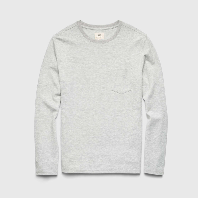 Caleb Classic Pocket Tee - Heather Grey