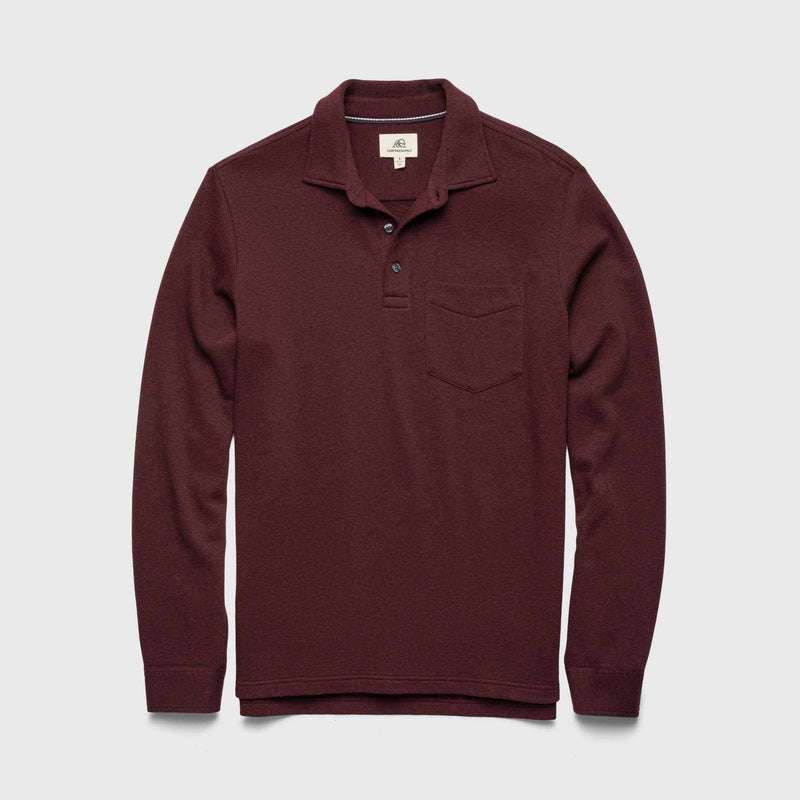 Cary Ultra Soft Polo - Cabernet Heather