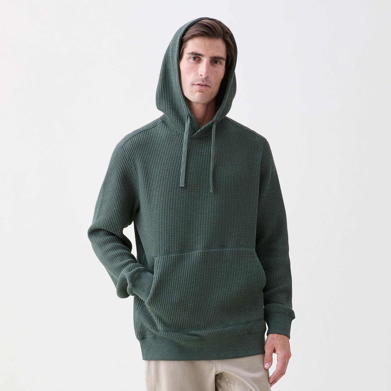 Ivan Thermal Hoodie - Green Heather