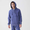 Johnny Vintage Wash Button Hoodie - Oceana Blue