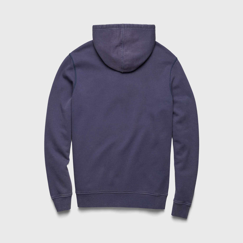 Johnny Vintage Wash Button Hoodie - Oceana Blue