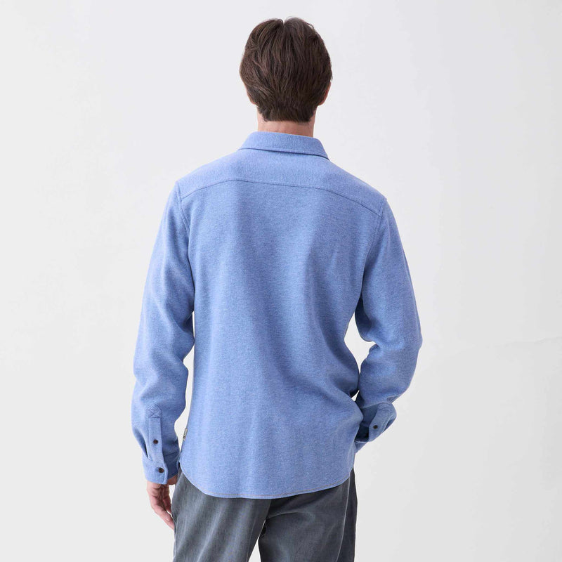 Rex Soft Knit Shirt - Blue Heather