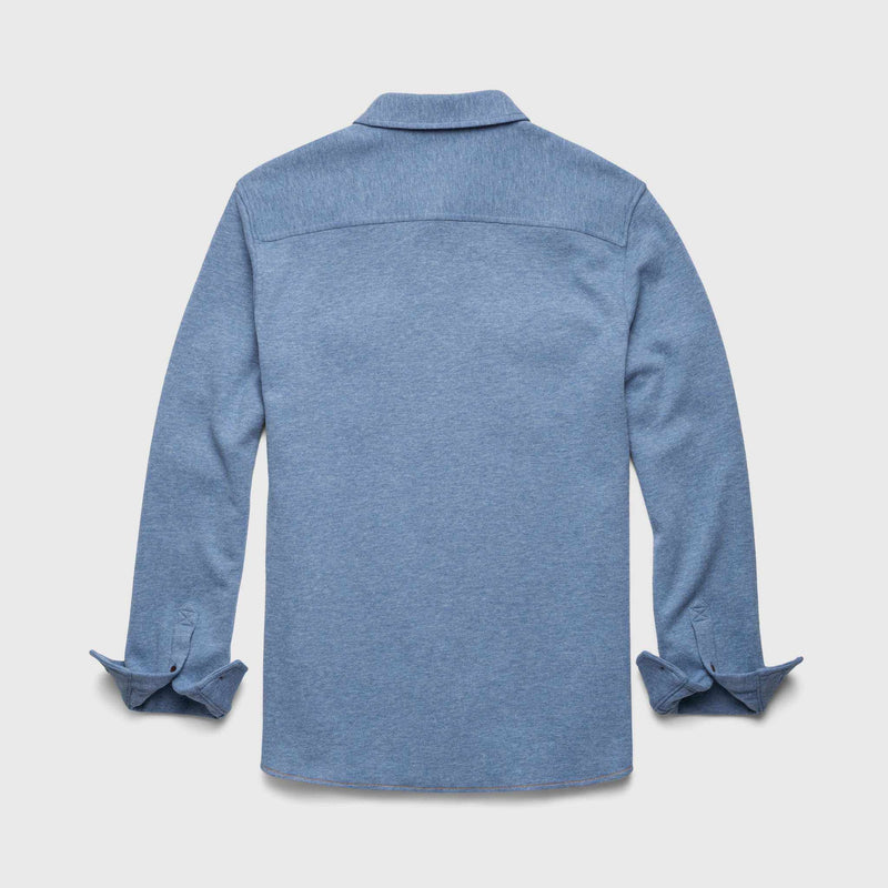 Rex Soft Knit Shirt - Blue Heather