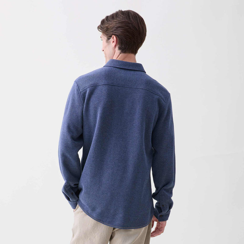 Rex Soft Knit Shirt - Navy Heather