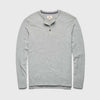 Sean Ultra Soft Classic Henley - Heather Grey