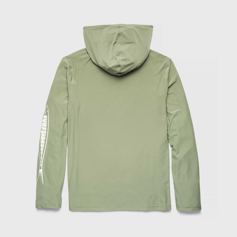 Tide UPF 50 Hoodie- Hedge Green