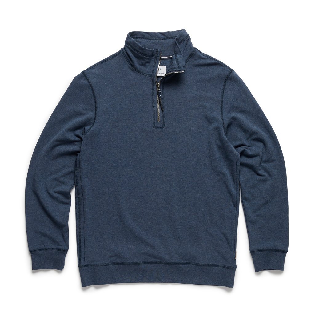 Bobby Brushback Fleece Quarter Zip - Navy Blazer Heather - Surfside ...